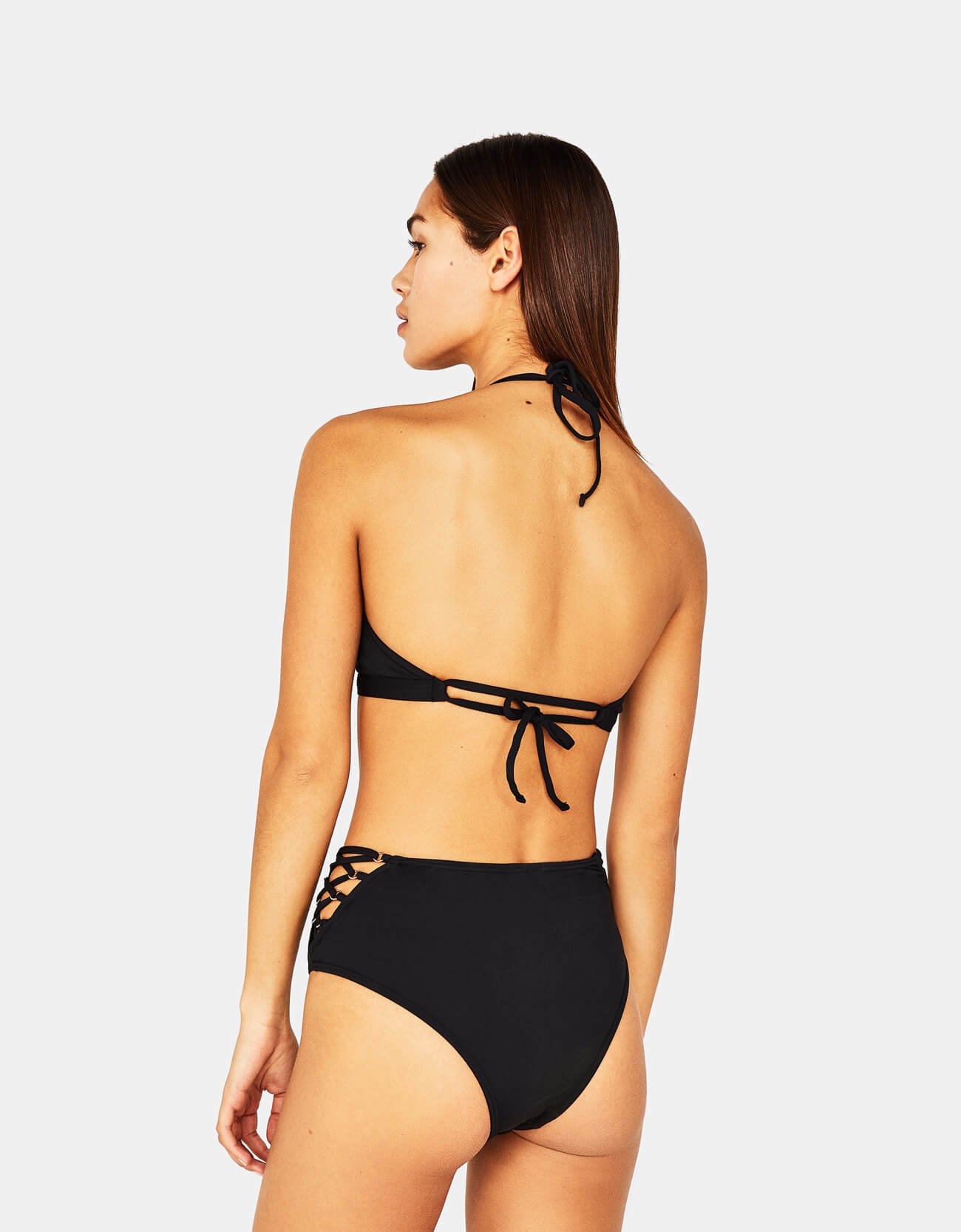 High-rise bikini bottoms with eyelets - immagine 2