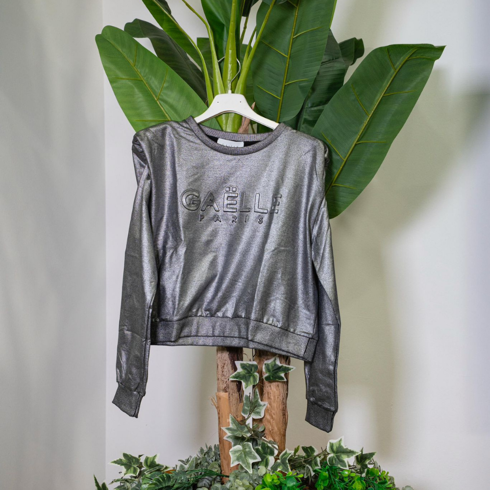 Gaelle Felpa Argento con Spalline