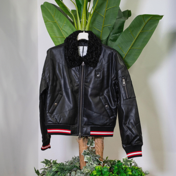 Gaelle Bomber in Ecopelle Nera