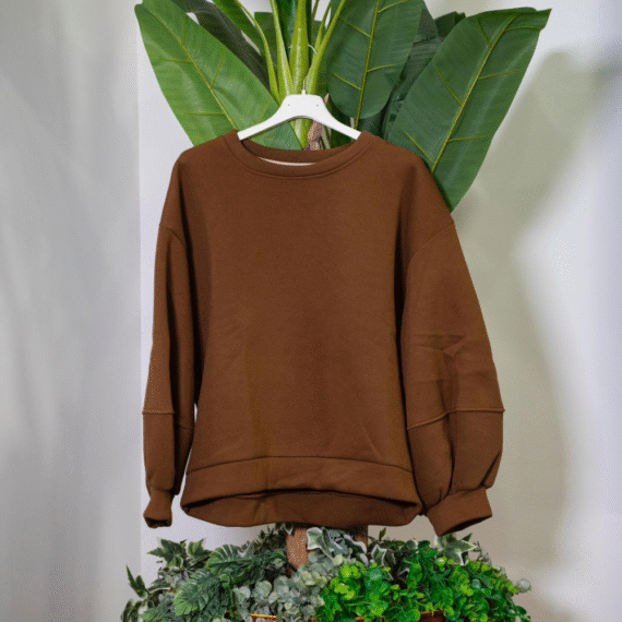 Vic Bee Felpa Girocollo MarroneÂ