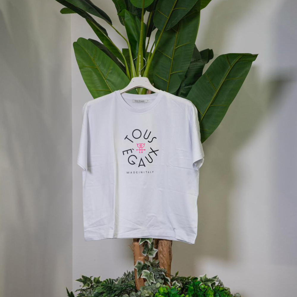 Tous Égaux T-shirt Crop Logo (2 colori)