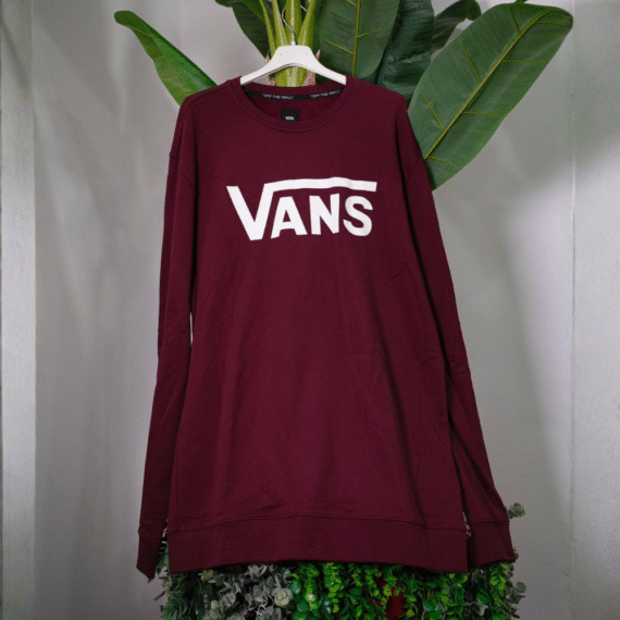 Vans Felpa Bordeaux in Tessuto FleeceÂ