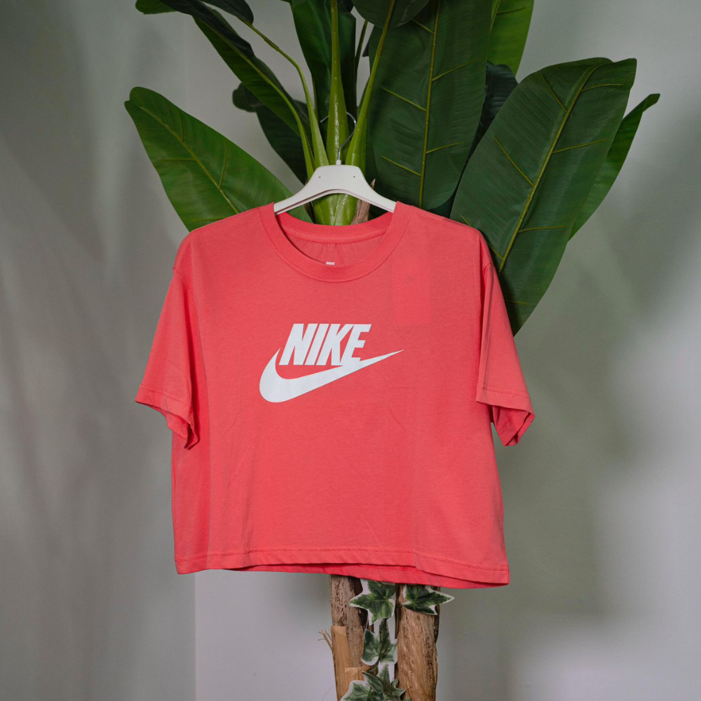Nike T-shirt Crop Corallo