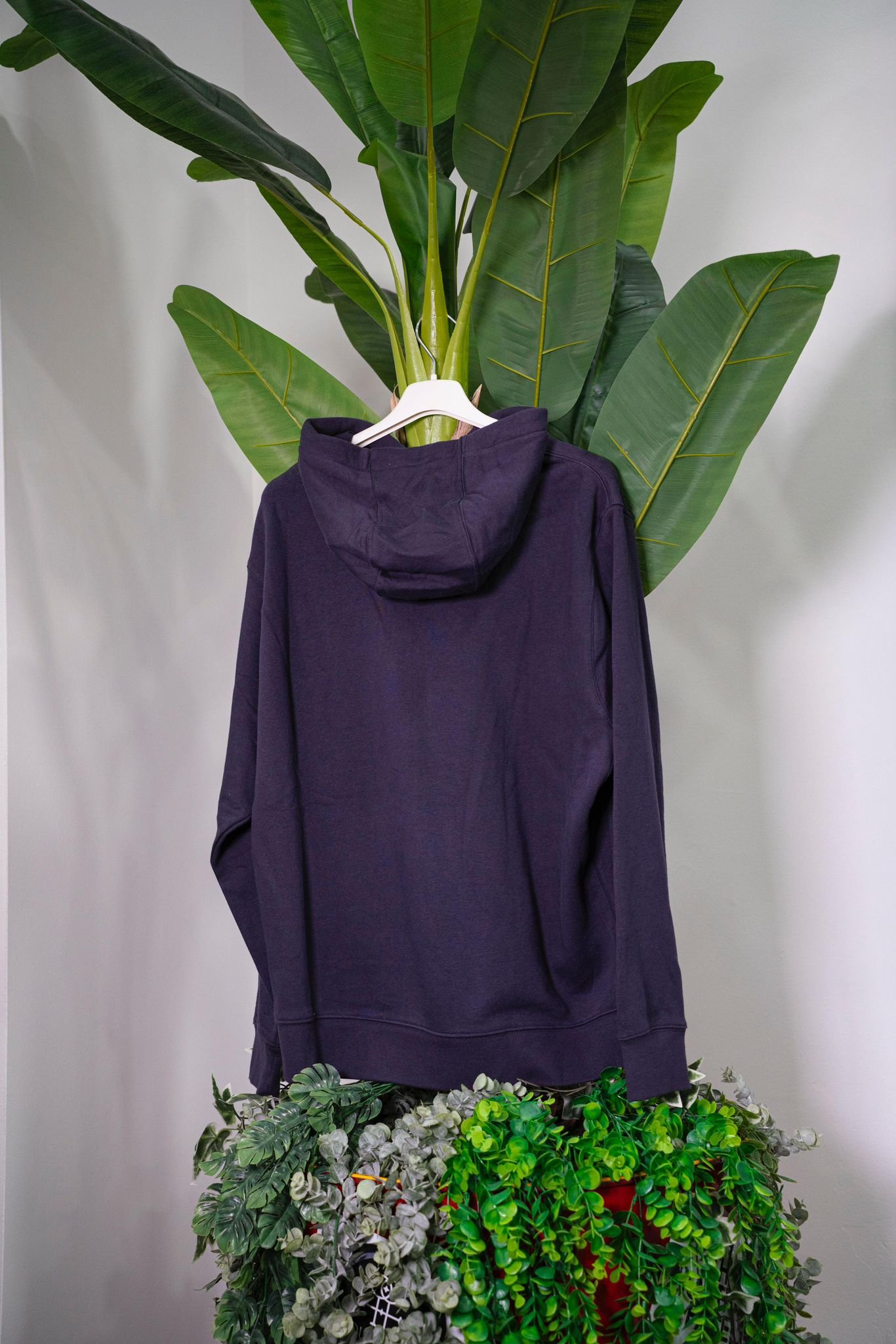 Nike Felpa Viola con Cappuccio - immagine 3