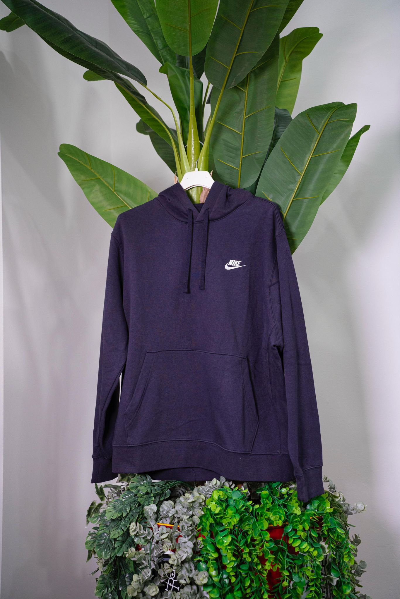 Nike Felpa Viola con Cappuccio - immagine 2