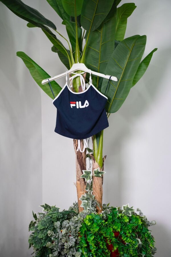 Top blu Fila con chiusura a laccio - immagine 2