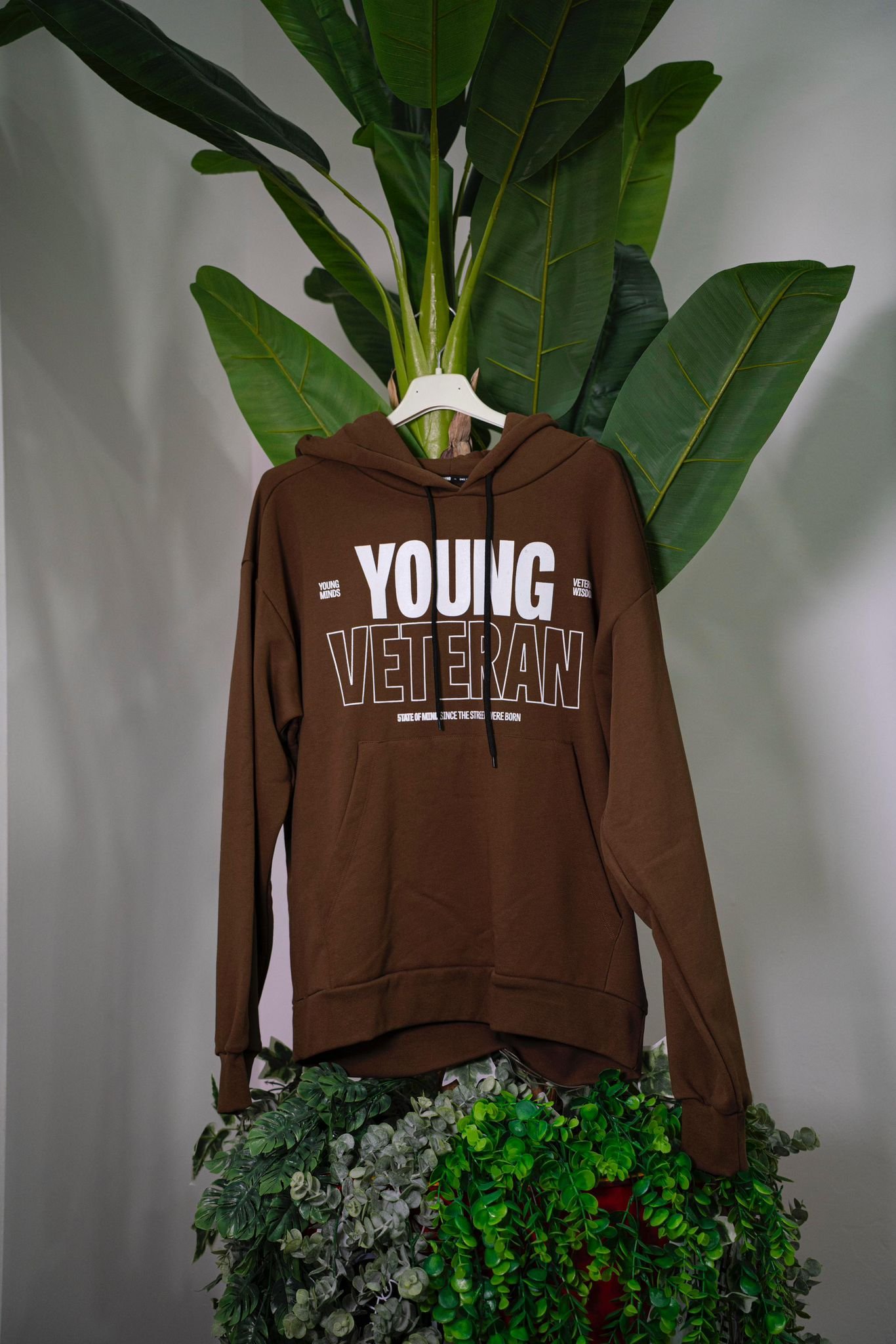 State of Mind Felpa con Cappuccio Marrone - immagine 2