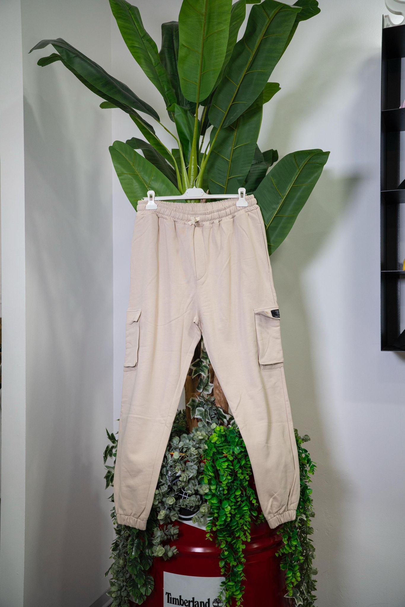 Tous Égaux Pantalone Cargo Beige - immagine 2