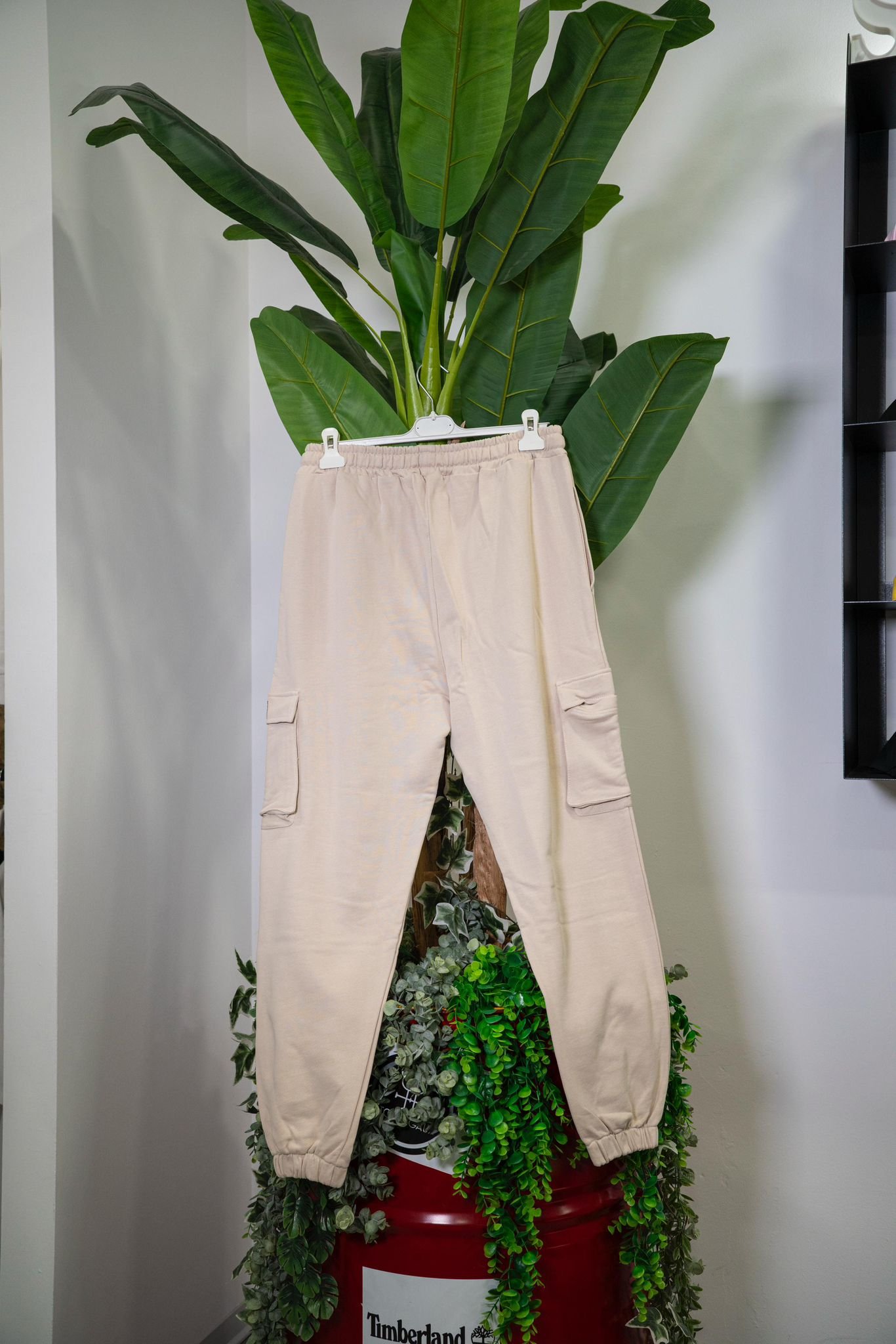 Tous Égaux Pantalone Cargo Beige - immagine 3