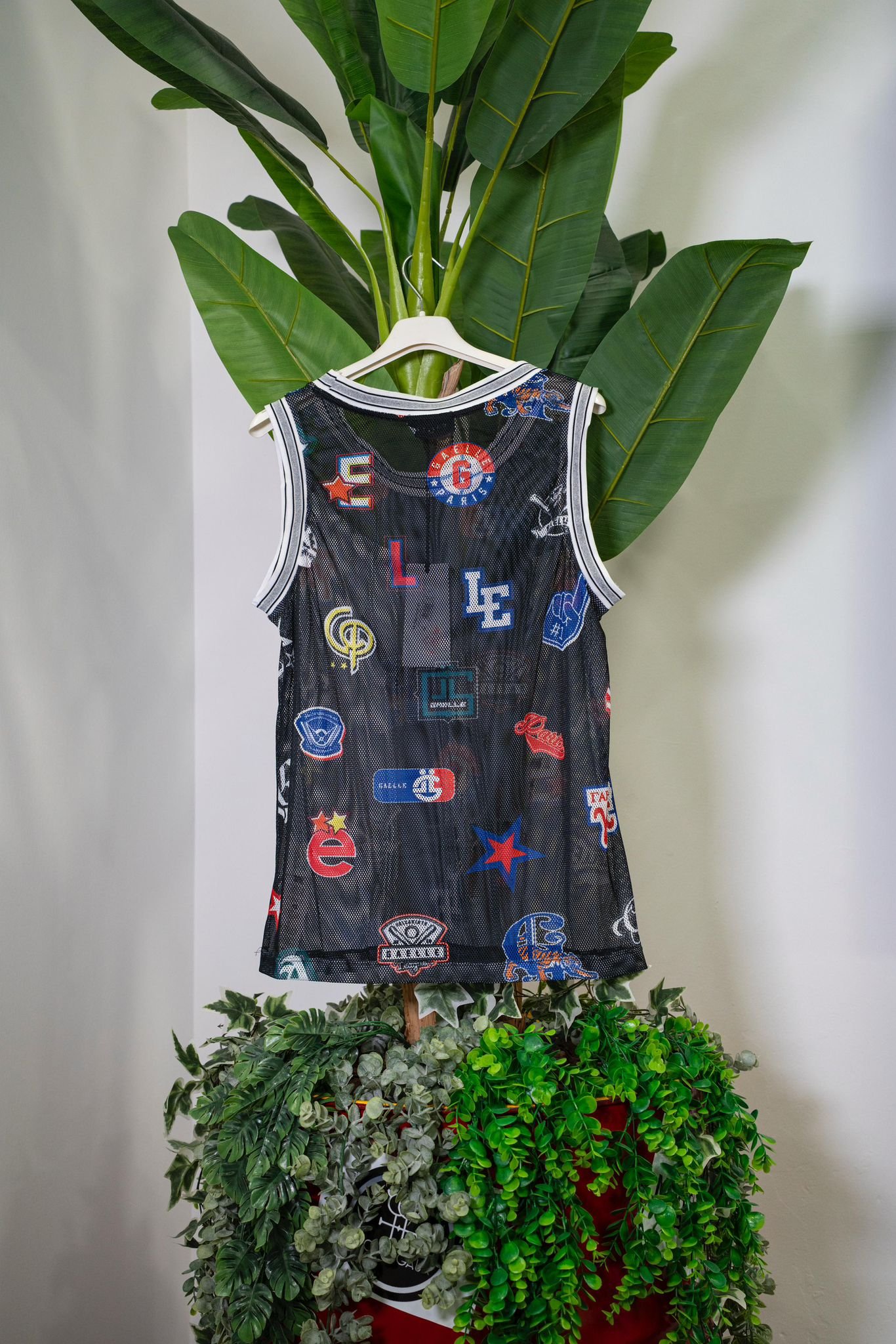 Gaelle Canotta in rete Allover Nera - immagine 3