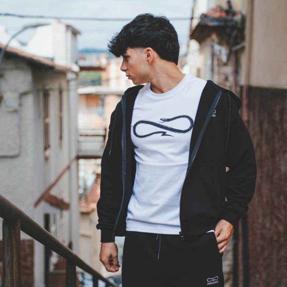 PROPAGANDA T-SHIRT LOGO CLASSIC BIANCA