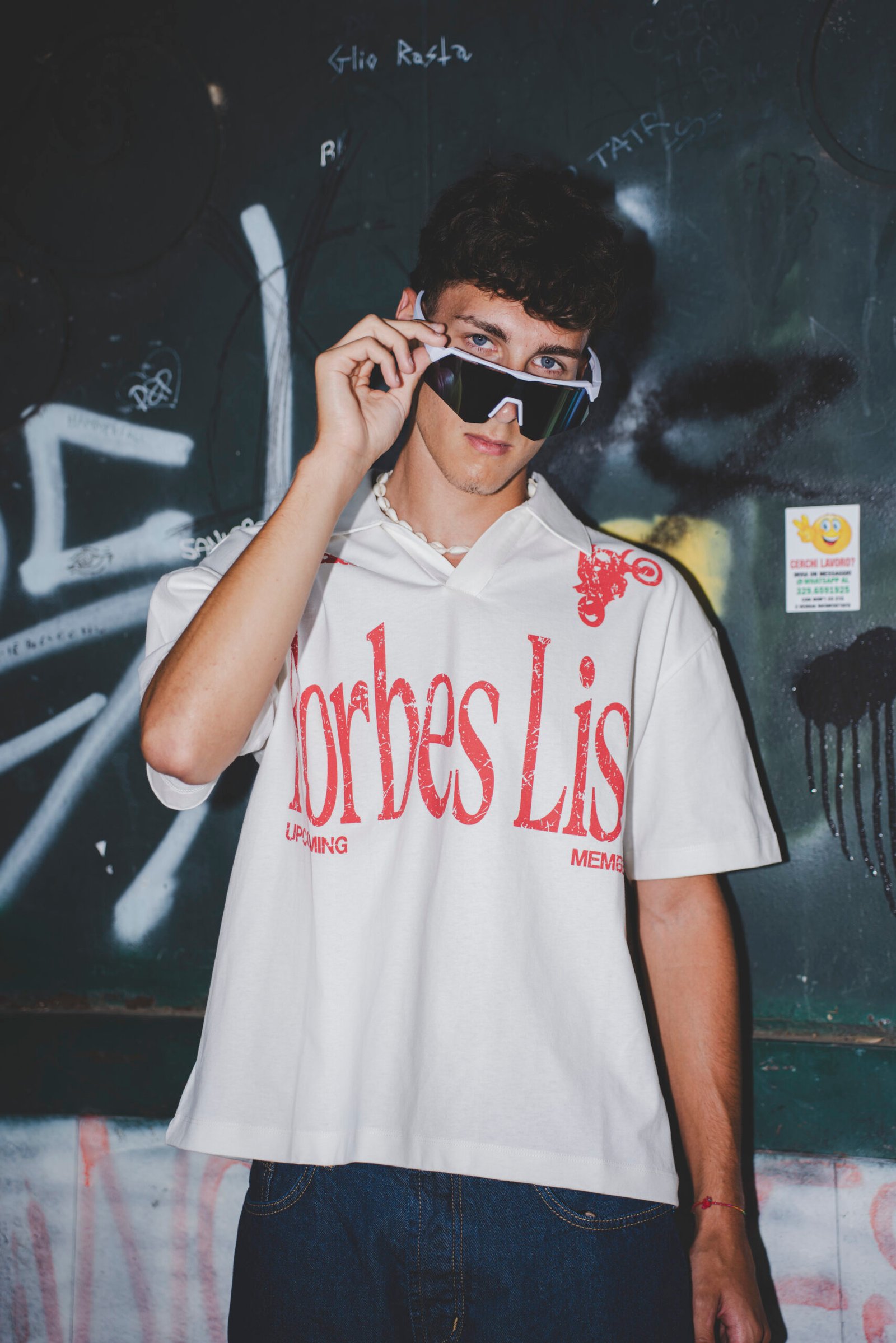 POLO “LIVE FAST” FORBES WHITE - immagine 5