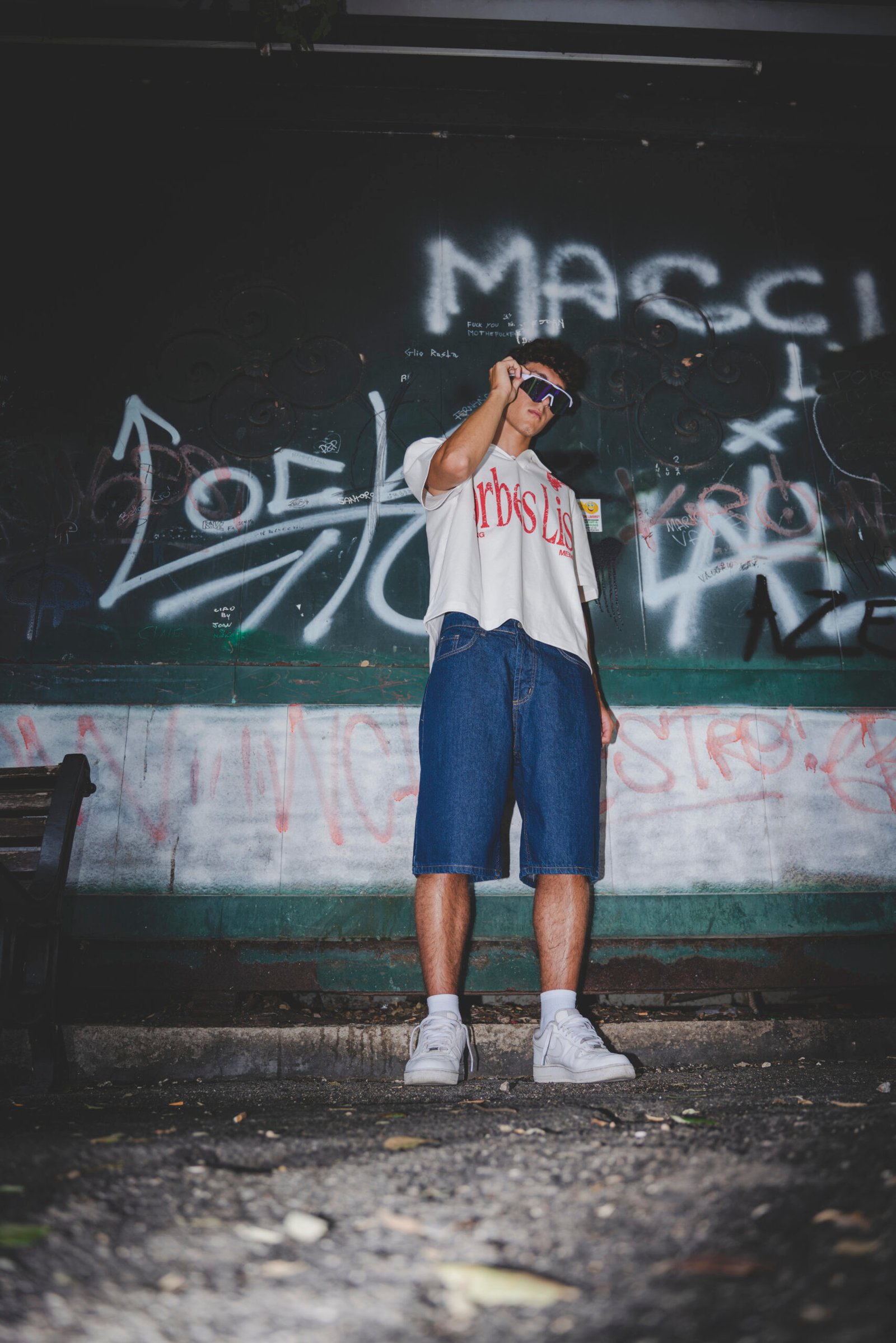 JORTS “CRUEL SEASON” Back Logo Denim Raw - immagine 2