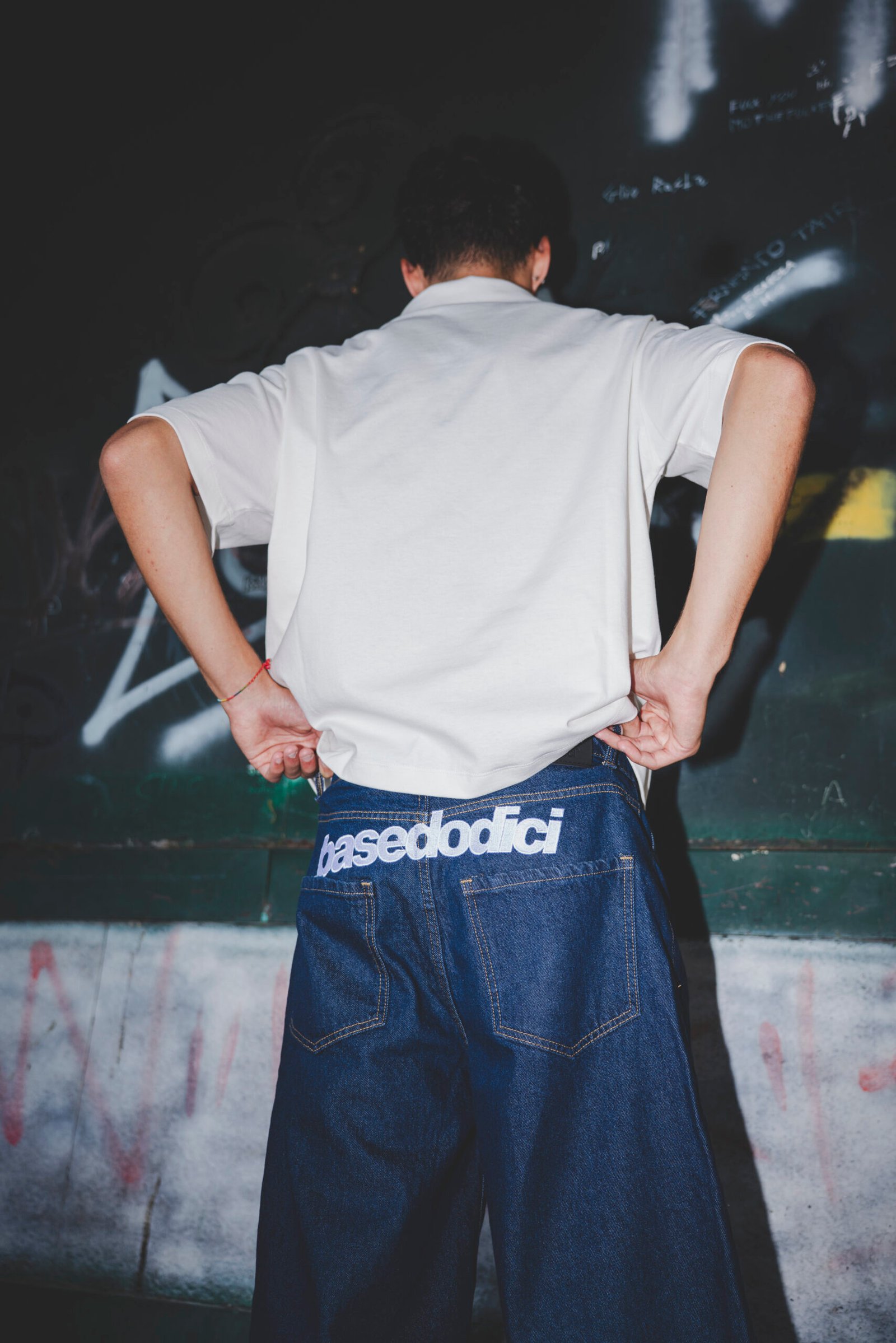 JORTS “CRUEL SEASON” Back Logo Denim Raw - immagine 4