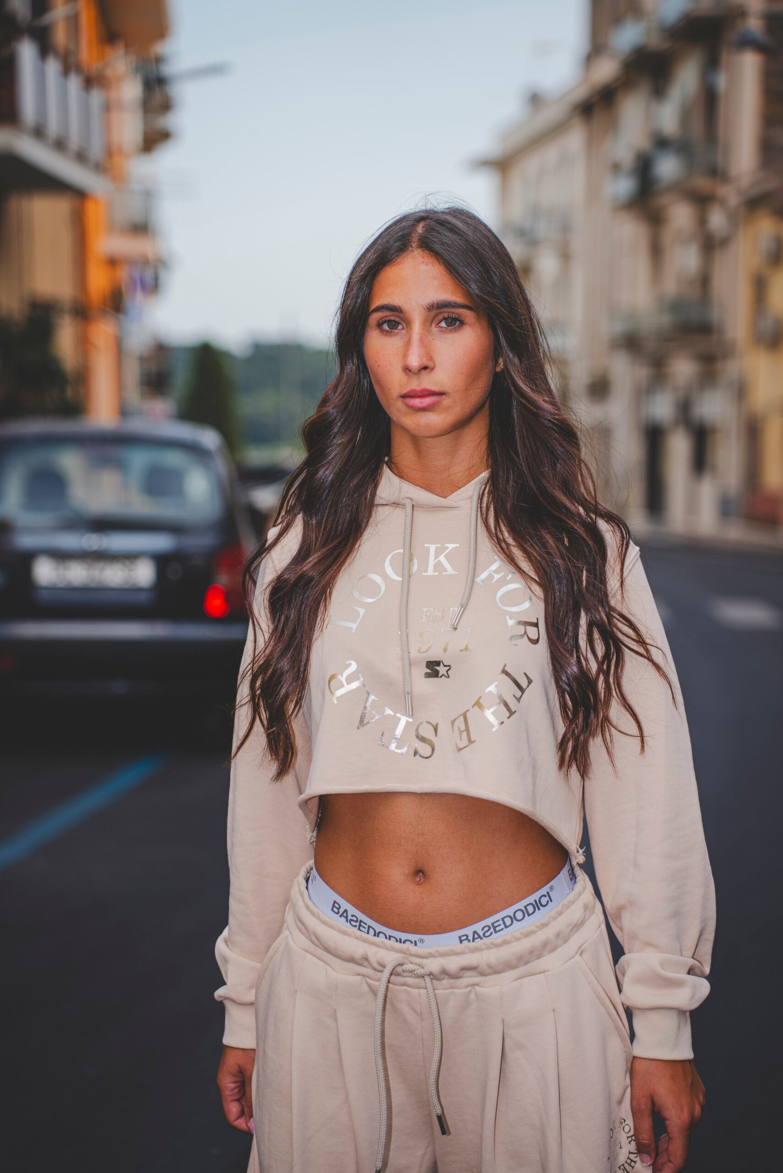 Felpa Starter Cropped con Cappuccio - immagine 4