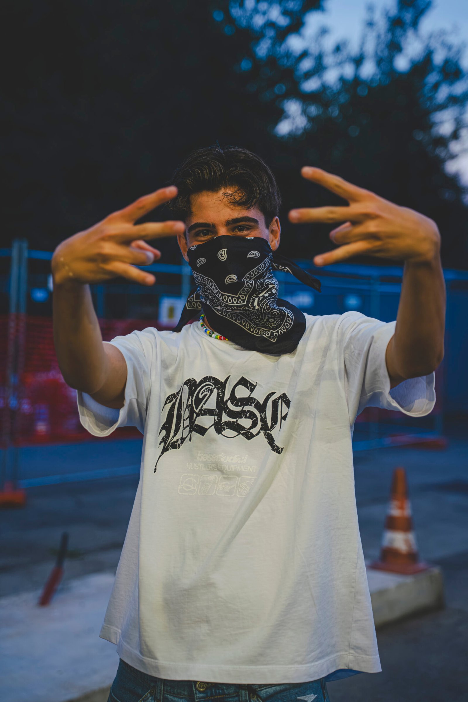 BASEDODICI T-SHIRT “LIVE FAST” GTA WHITE - immagine 3