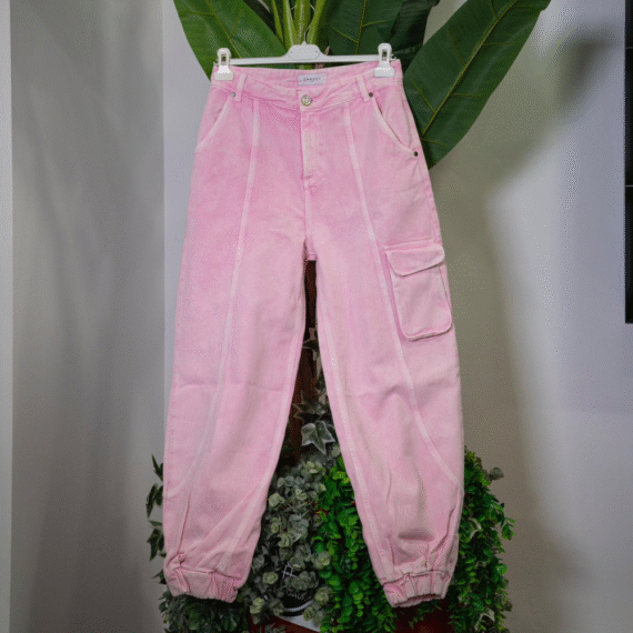 Gaelle Jeans Jogger Oversize Rosa