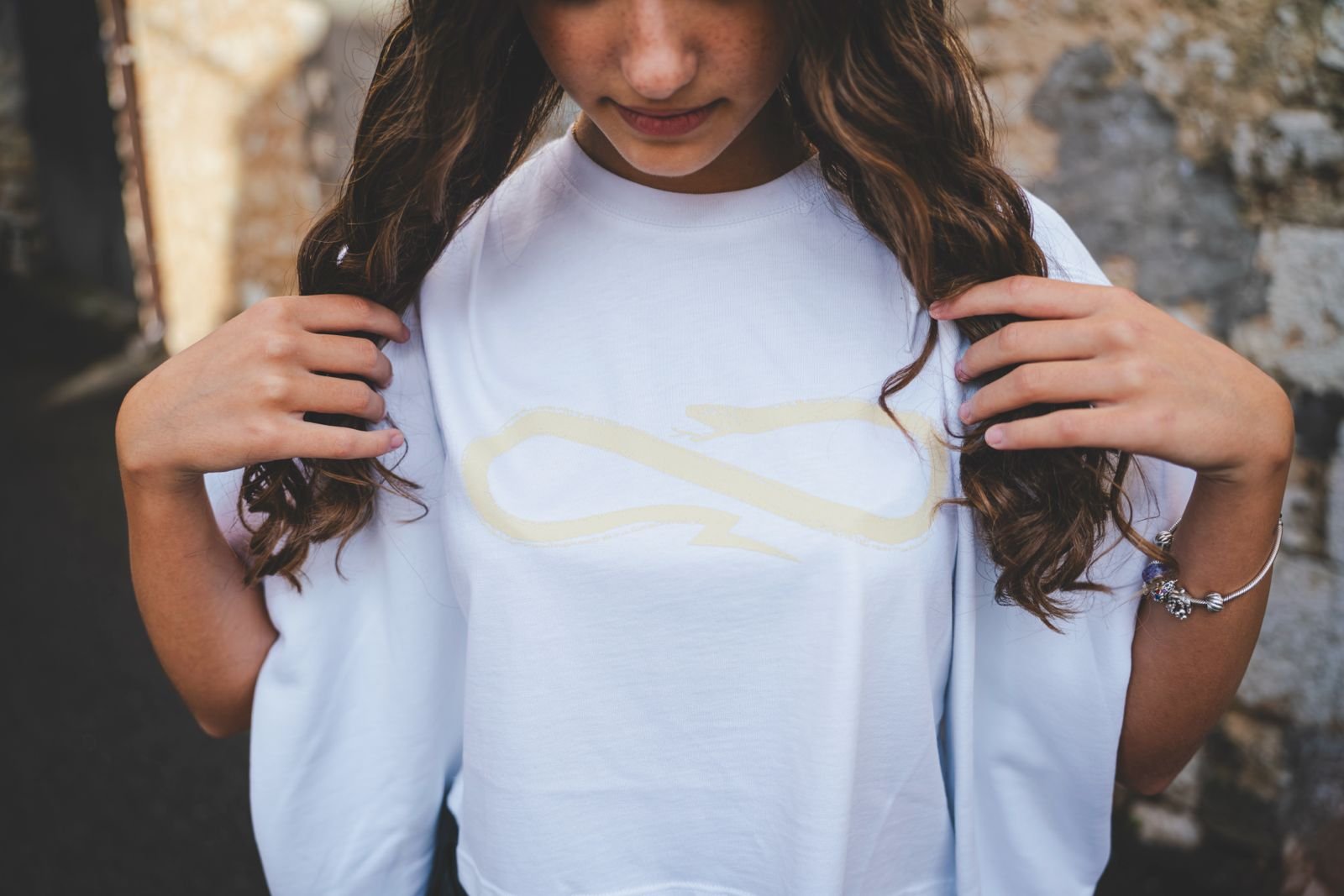 Propaganda T-shirt Crop Shirt Manica Corta Bianca da donna - immagine 3