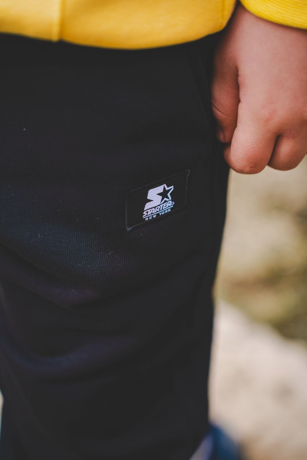 Starter Pantaloni Jogger Iconic Neri bambino - immagine 3