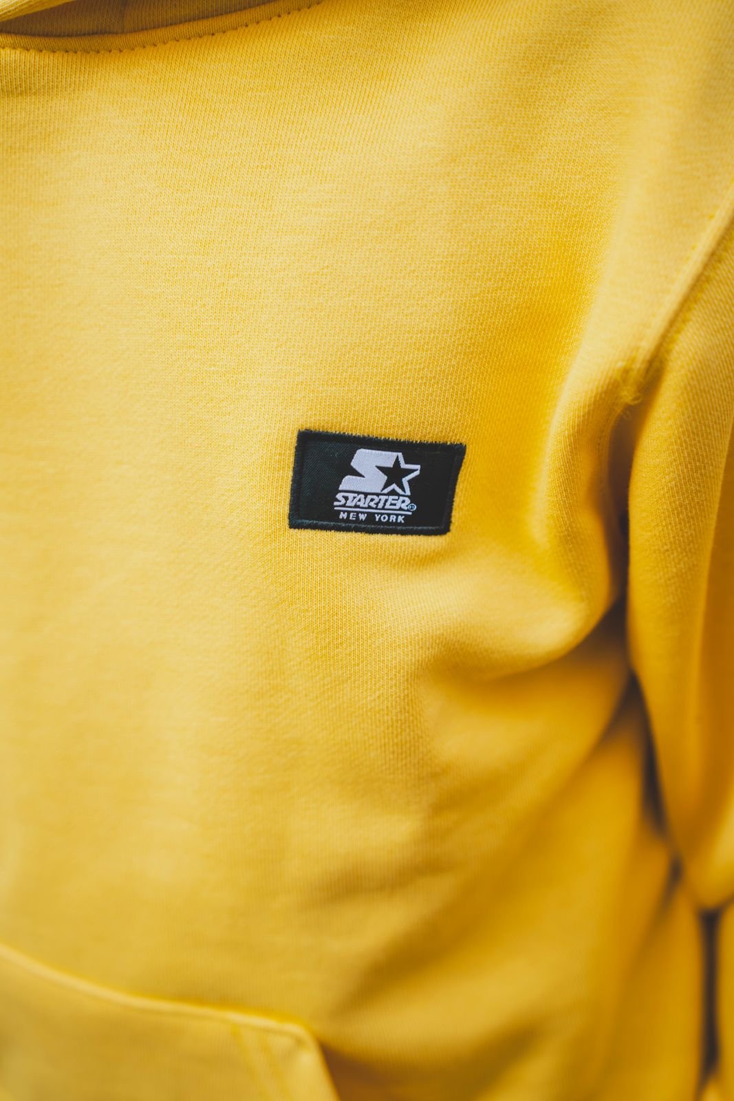 STARTER FELPA CAPPUCCIO BIMBO GIALLA - immagine 3