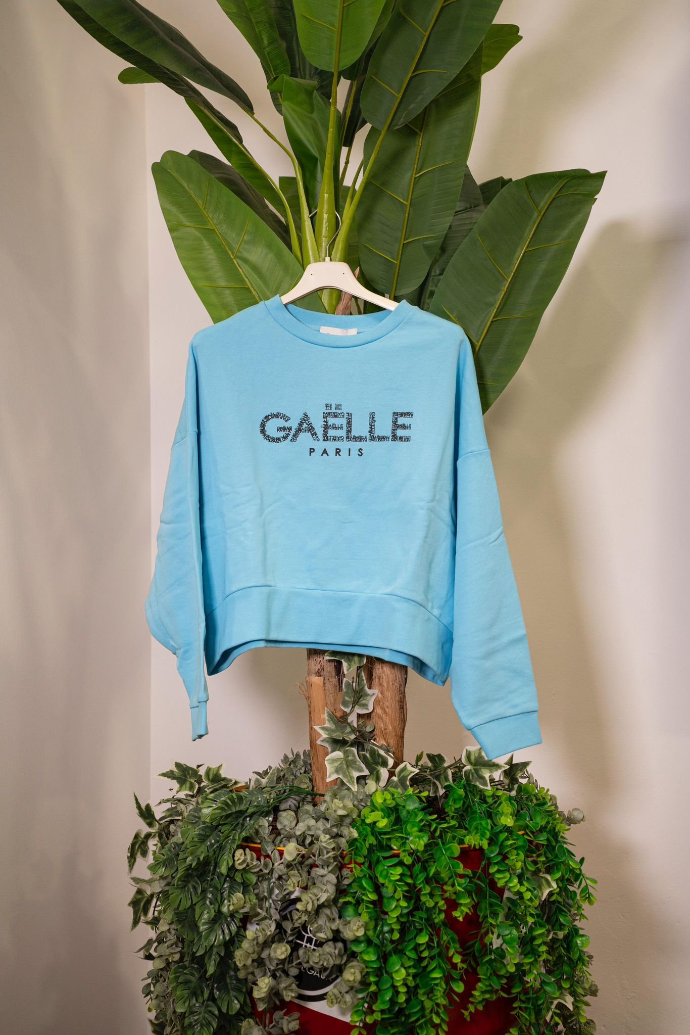 Gaelle Felpa Paricollo Celeste - immagine 2