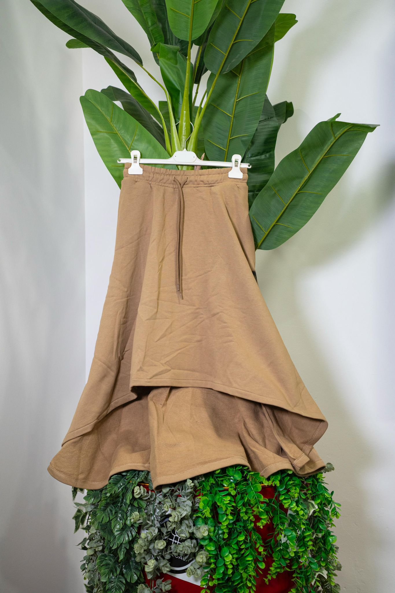 Gaelle Gonna in Felpa Color Nocciola - immagine 3