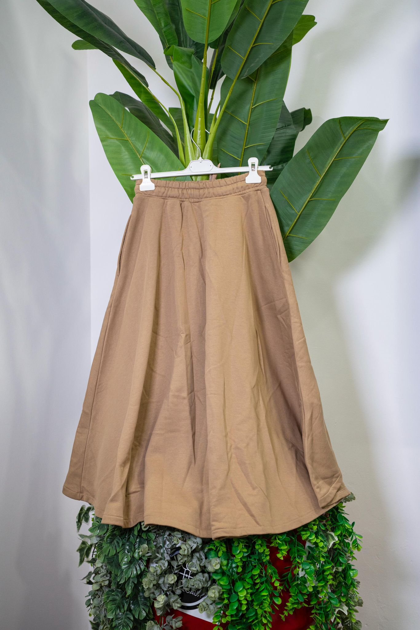 Gaelle Gonna in Felpa Color Nocciola - immagine 4