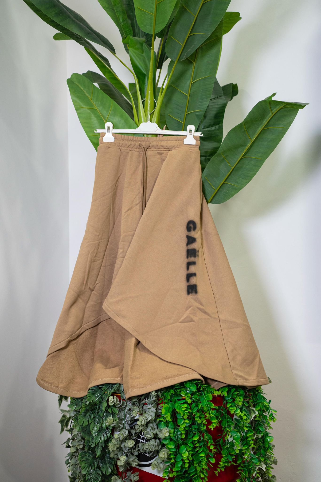 Gaelle Gonna in Felpa Color Nocciola - immagine 2