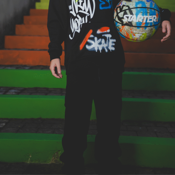 Pantalone Cargo Bimbo Nero