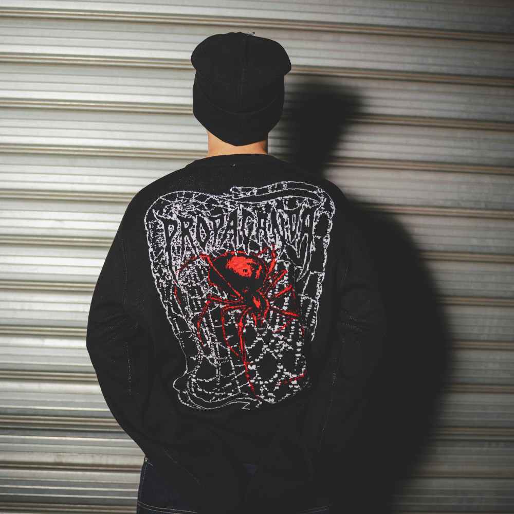 PROPAGANDA RIBS SPIDER KNITWEAR
