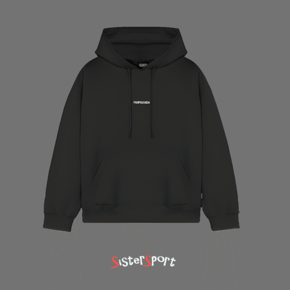 RIBS DROPS HOODIE BLACK