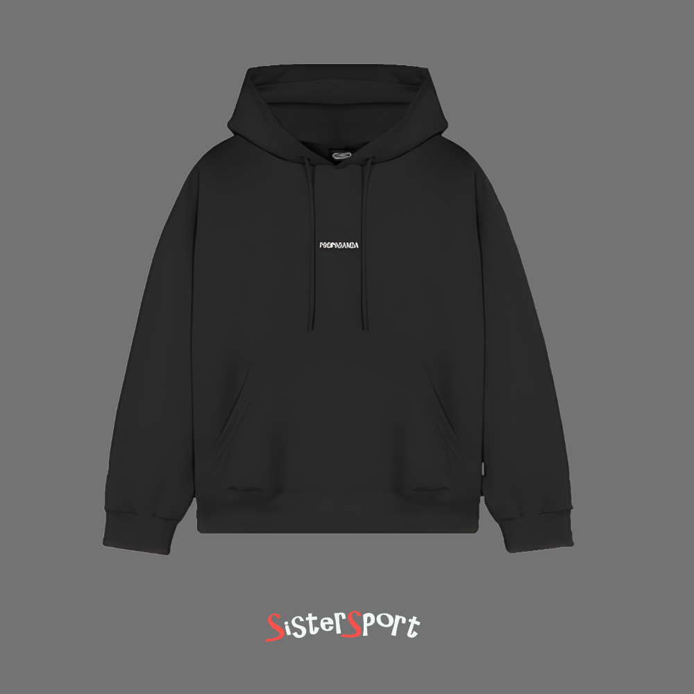 RIBS DROPS HOODIE BLACK