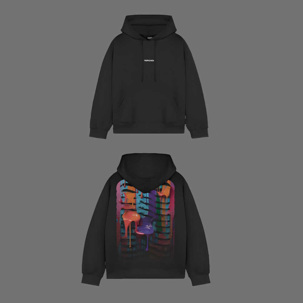 RIBS DROPS HOODIE BLACK - immagine 3
