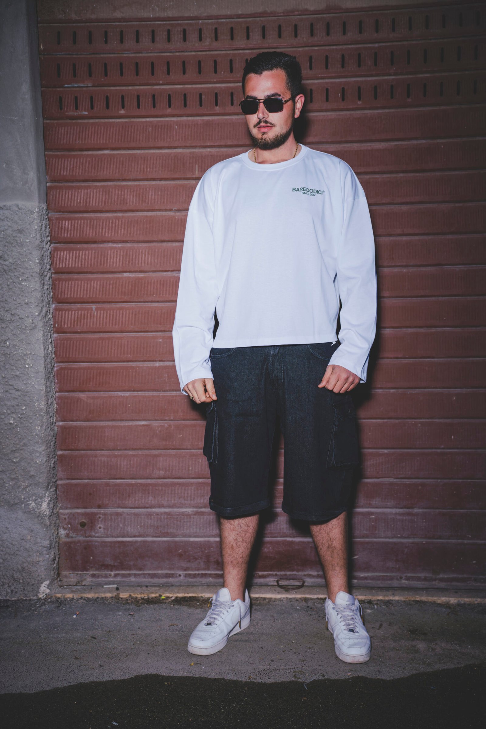 Double Denim Cargo Pants "De La Rue À La Rue" Black Basedodici - immagine 3