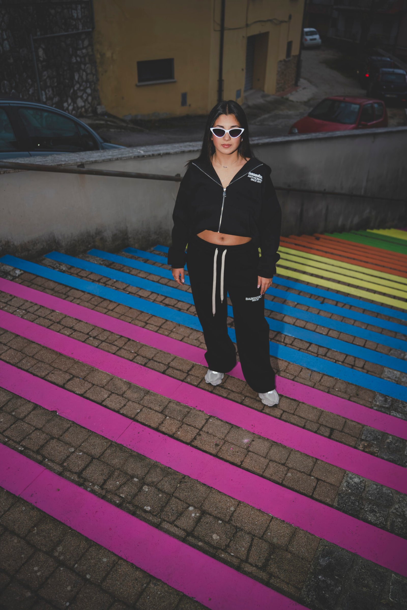 Full Zip "Killed Romance" Black/White - immagine 2