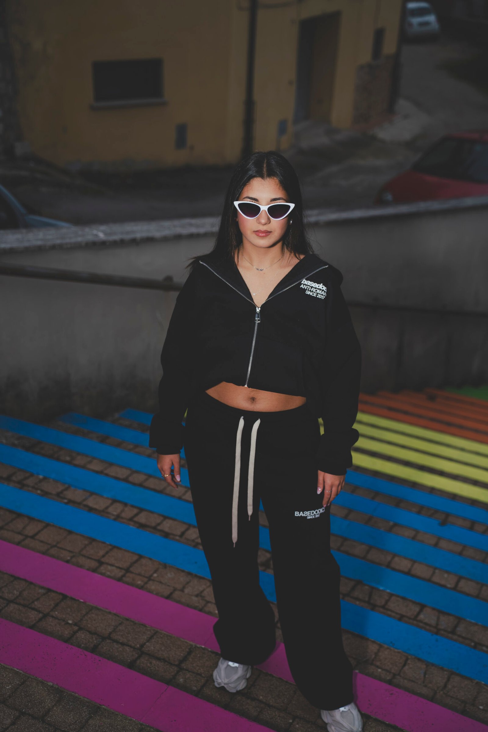 Full Zip "Killed Romance" Black/White - immagine 5