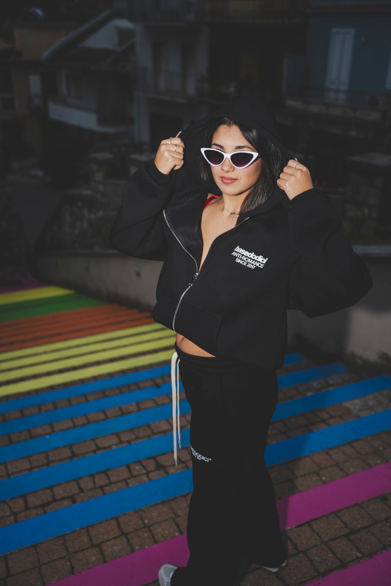 Full Zip "Killed Romance" Black/White - immagine 6