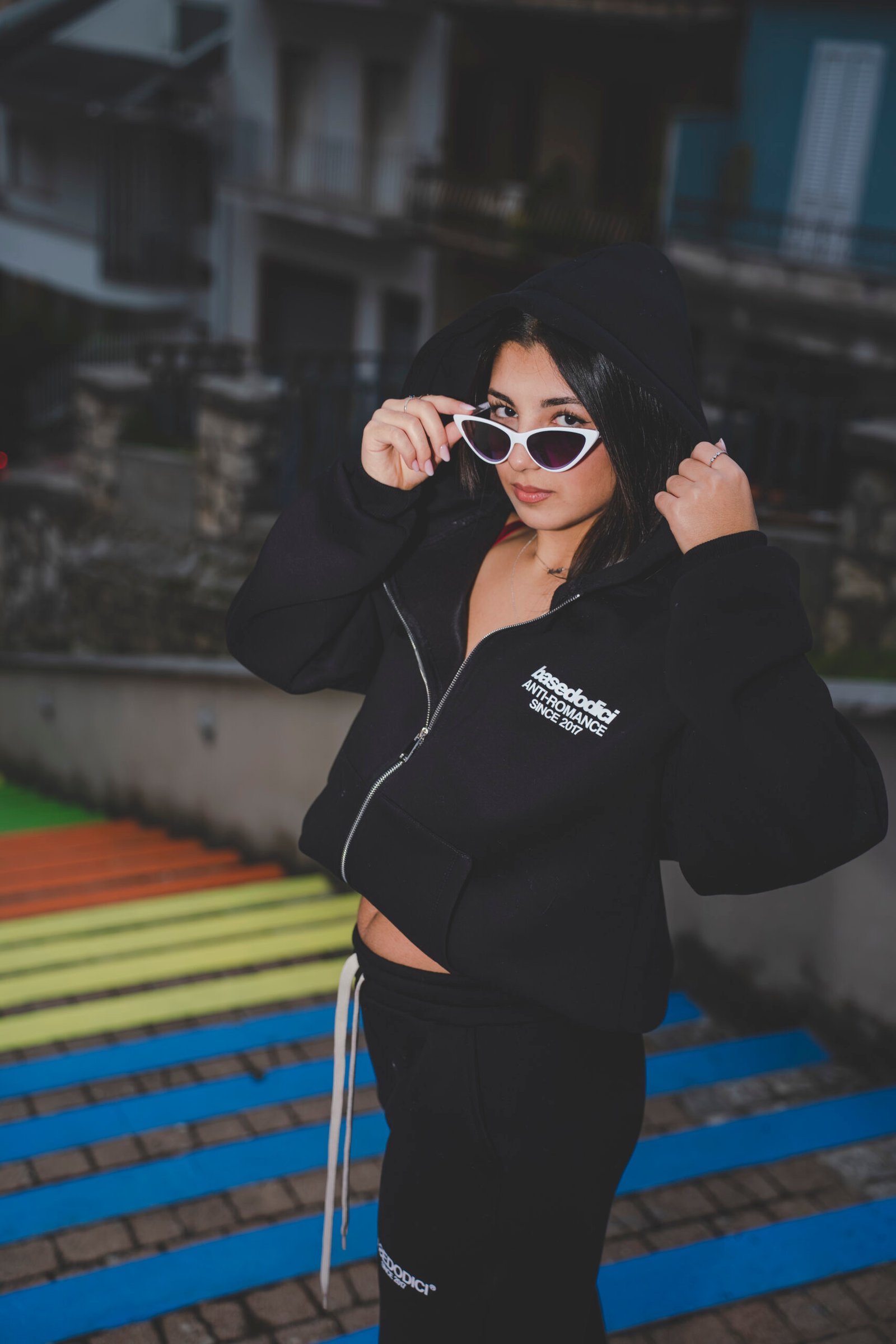 Full Zip "Killed Romance" Black/White - immagine 7