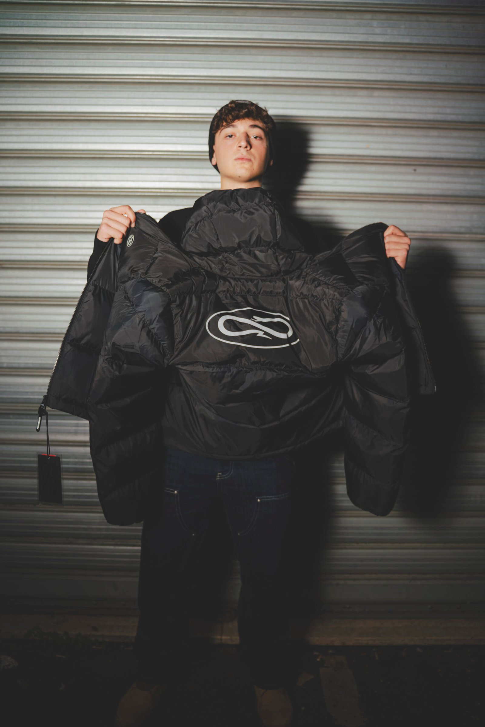 Logo Atom Puffer Jacket Grey - immagine 2