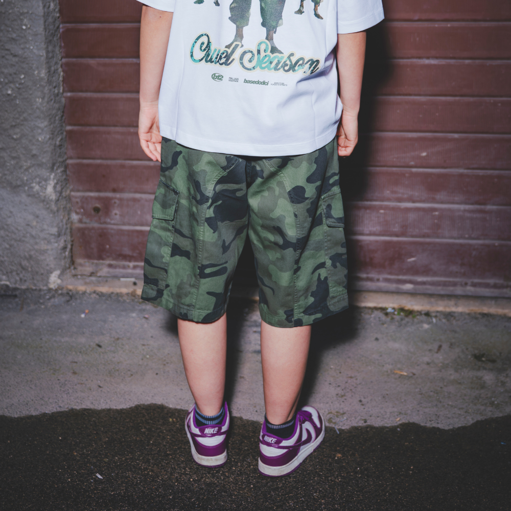Jorts Cargo Wide Leg Camo “Cruel Season” SS25