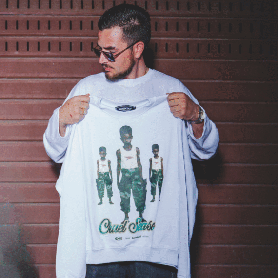 Crewneck Cruel Kids White Basedodici