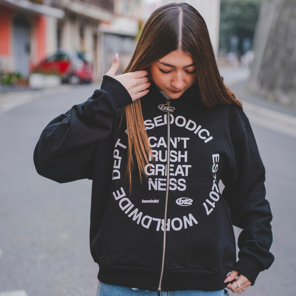 FULL ZIP "RUDEBOY LDN" CANTRUSH BLACK