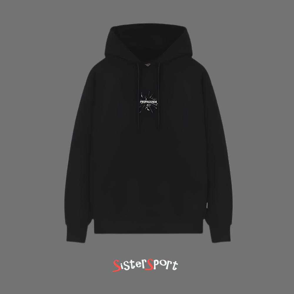 PROPAGANDA RIBS GLASS BLACK HOODIE