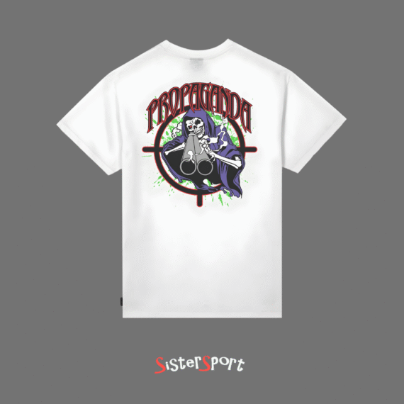 PROPAGANDA T-SHIRT TRIANGLE SHOOTER WHITE