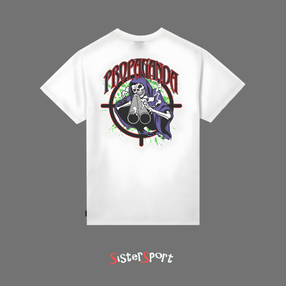 PROPAGANDA T-SHIRT TRIANGLE SHOOTER WHITE