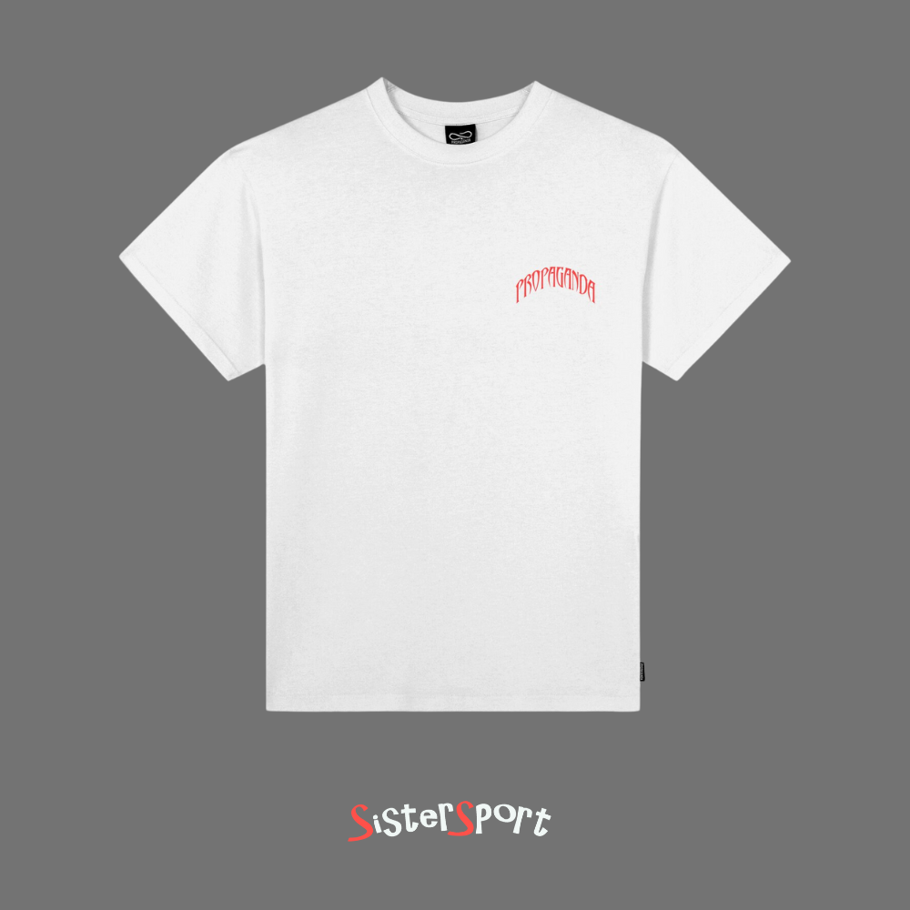 PROPAGANDA T-SHIRT TRIANGLE SHOOTER WHITE - immagine 4