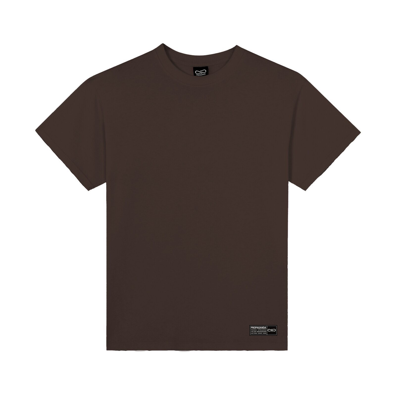 PROPAGANDA LABEL GOLD TEE BROWN