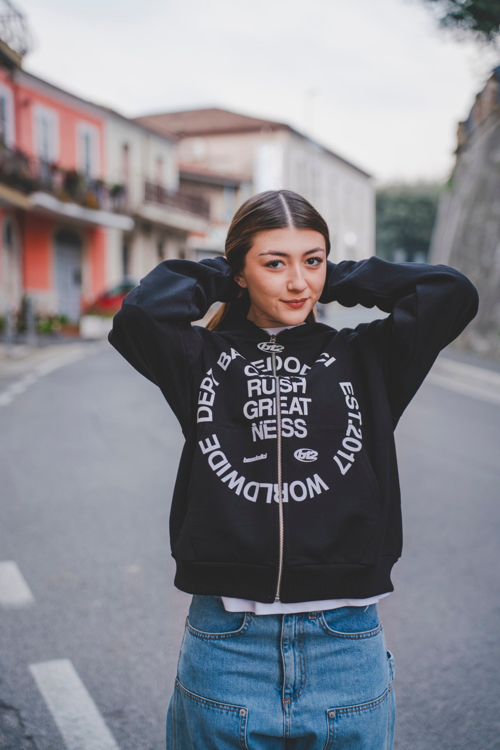 FULL ZIP "RUDEBOY LDN" CANTRUSH BLACK - immagine 3