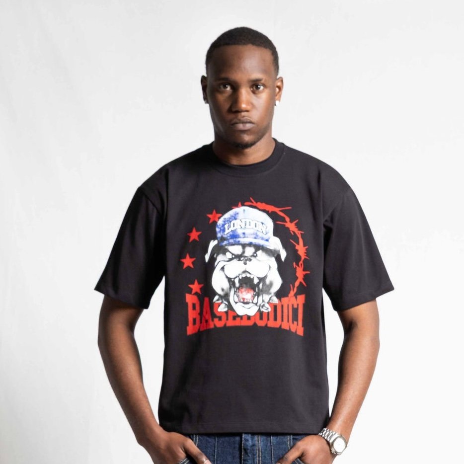 T-SHIRT "RUDEBOY LND" BULL BLACK