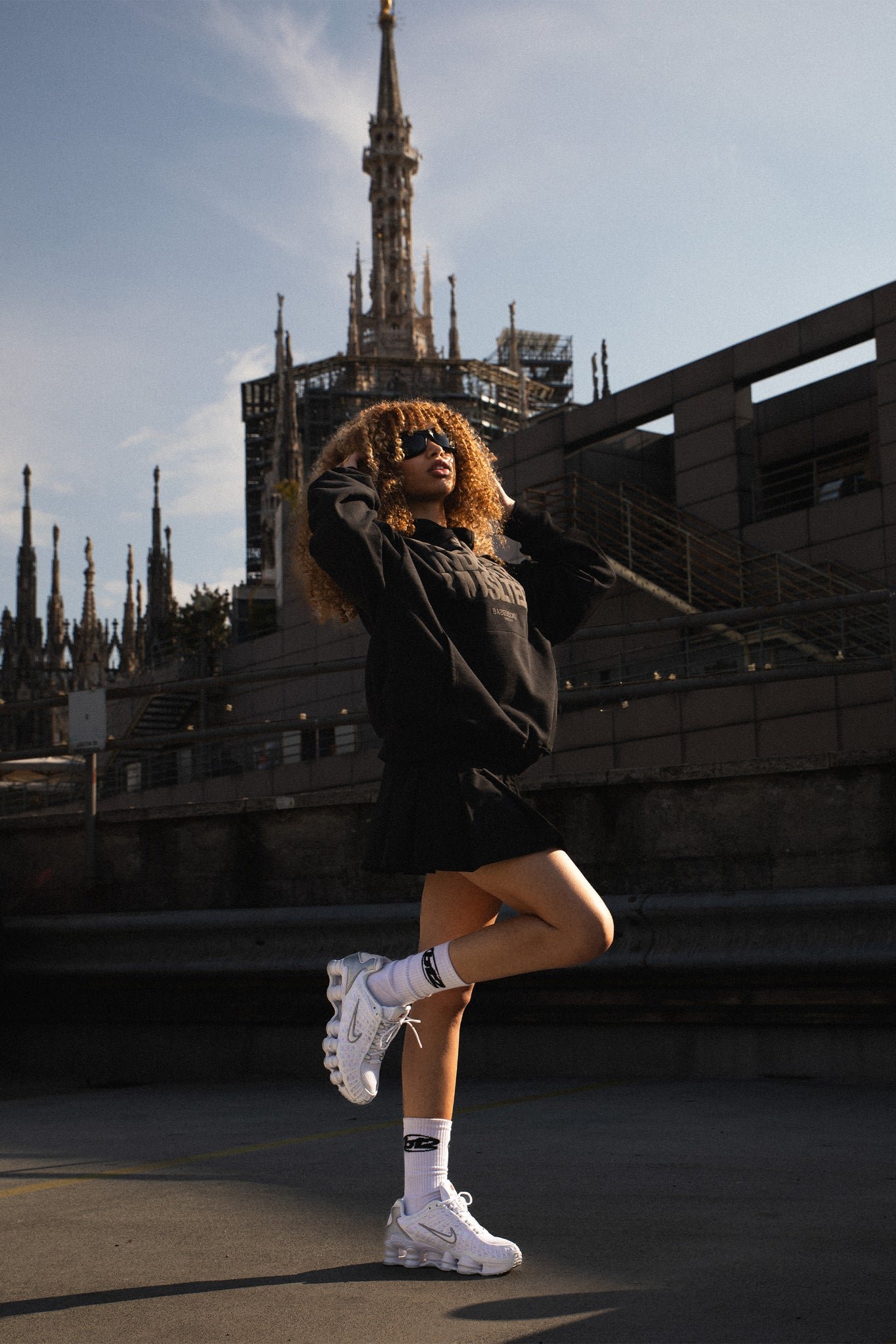 HOODIE "CRUEL SEASON" HUSTLER BLACK - immagine 4